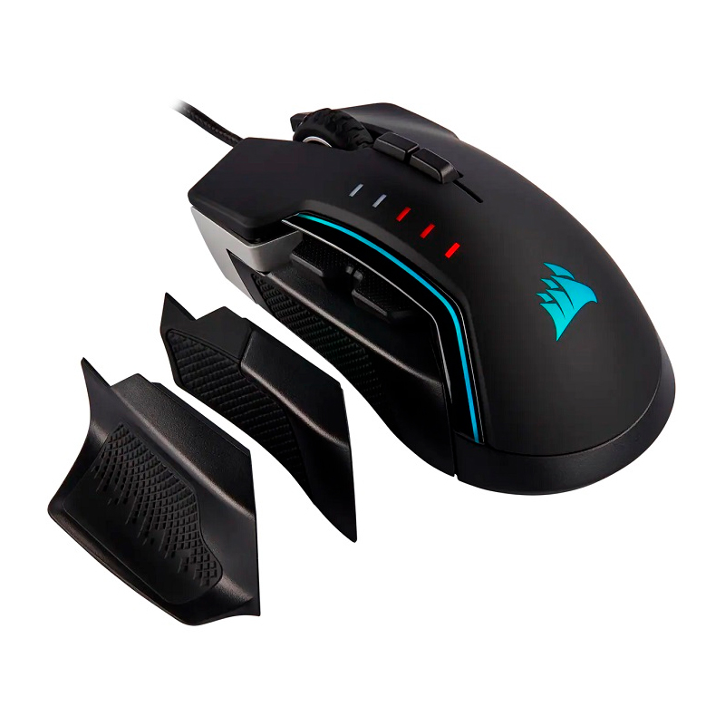Mouse gamer Corsair GLAIVE RGB PRO, Alumínio.